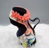 Peach Abstract w/ruffles