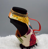 Bright Floral w/collar crystals