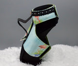 First Edition Flamingos w/black collar crystals