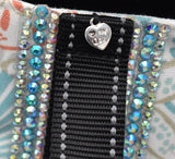 Tan seashells w/rhinestones