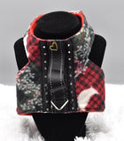 First Edition Christmas w/black vertical crystals