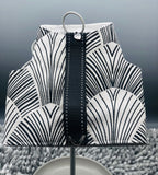 NEW "Long Board" Black White Fronds