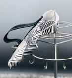 NEW "Long Board" Black White Fronds