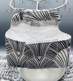 NEW "Long Board" Black White Fronds