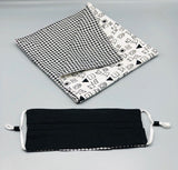 B/W Herringbone-Midcentury Set