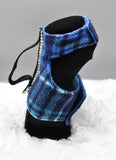 Blue Plaid w/Rhinestones