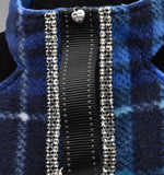 Blue Plaid w/Rhinestones